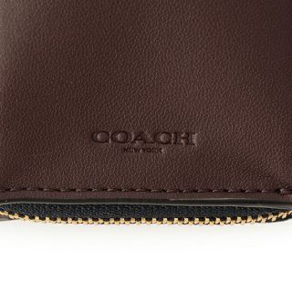 新品 コーチ COACH 3つ折り財布 スモール トライフォールド ウォレット ブルー 青