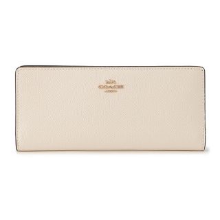 COACH - 新品 コーチ COACH 長財布 スリム ウォレット ホワイト 白