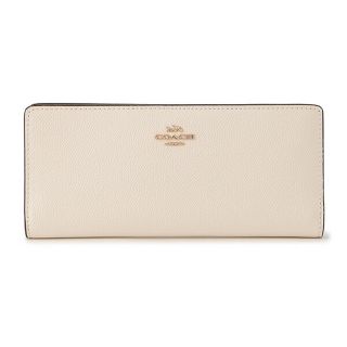 コーチ(COACH)の新品 コーチ COACH 長財布 スリム ウォレット ホワイト 白(財布)