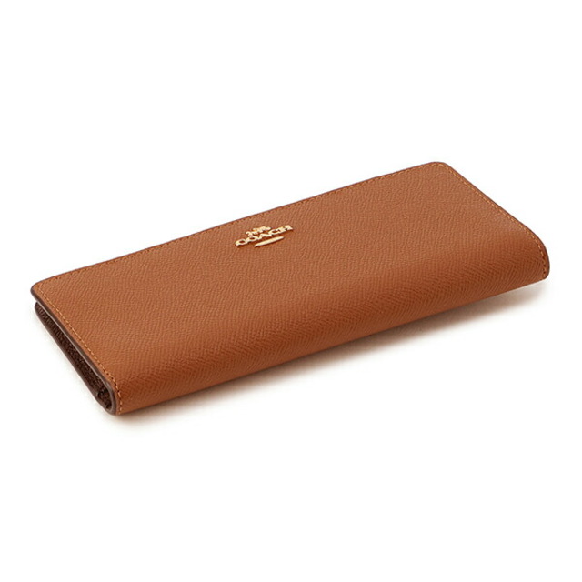 COACH - 新品 コーチ COACH 長財布 スリム ウォレット ブラウン COACH - 新品 コーチ COACH 長財布 スリム ウォレット ブラウン