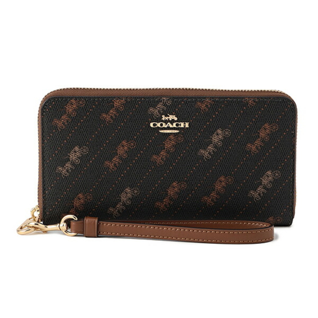 COACH(コーチ)の新品 コーチ COACH 長財布(ラウンドファスナー) ロング ジップアラウンド ウォレット ブラック 黒 レディースのファッション小物(財布)の商品写真