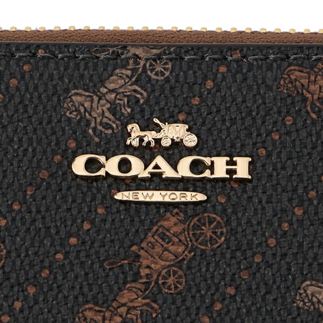 COACH(コーチ)の新品 コーチ COACH 長財布(ラウンドファスナー) ロング ジップアラウンド ウォレット ブラック 黒 レディースのファッション小物(財布)の商品写真