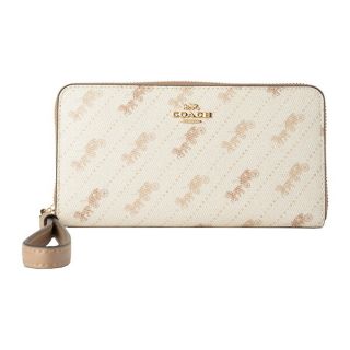 コーチ(COACH)の新品 コーチ COACH 長財布(ラウンドファスナー) ロング ジップアラウンド ウォレット オフホワイト(財布)