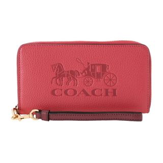 コーチ(COACH)の新品 コーチ COACH 長財布(ラウンドファスナー) ロング ジップ アラウンド ウォレット ピンク(財布)