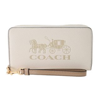 コーチ(COACH)の新品 コーチ COACH 長財布(ラウンドファスナー) ロング ジップ アラウンド ウォレット ホワイト 白(財布)