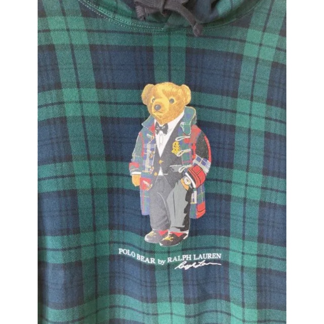 POLO RALPH LAUREN - ラルフローレンポロベアチェックパーカーSサイズ