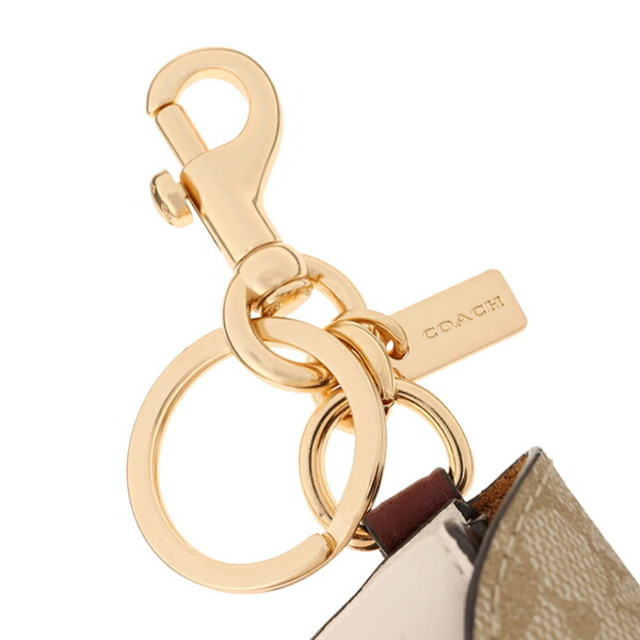 COACH(コーチ)の新品 コーチ COACH キーホルダー MINI SADDLE BAG CHARM ホワイト レディースのファッション小物(キーホルダー)の商品写真