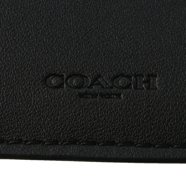 コーチ　COACH　折財布　ウォレット　ブラック　黒　新品