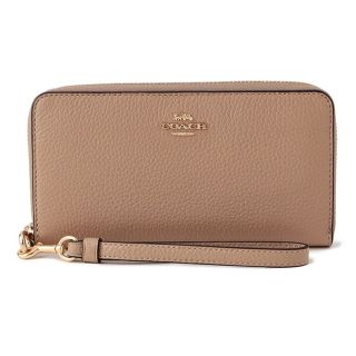 コーチ(COACH)の新品 コーチ COACH 長財布(ラウンドファスナー) ロング ジップアラウンド ウォレット ベージュ(財布)