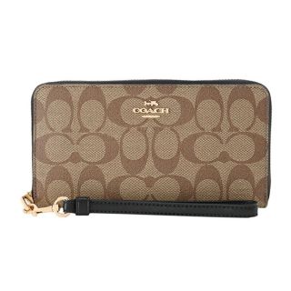 コーチ(COACH)の新品 コーチ COACH 長財布(ラウンドファスナー) ロング ジップ アラウンド ウォレット ブラウン 茶(財布)