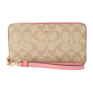 コーチ(COACH)の新品 コーチ COACH 長財布(ラウンドファスナー) ロング ジップ アラウンド ウォレット ベージュ(財布)