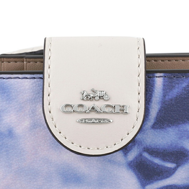 COACH(コーチ)の新品 コーチ COACH 2つ折り財布 ミディアム コーナー ジップ ウォレット パープル 紫 レディースのファッション小物(財布)の商品写真