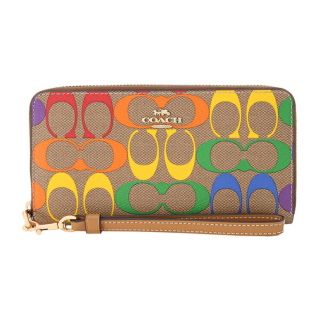 コーチ(COACH)の新品 コーチ COACH 長財布(ラウンドファスナー) ロング ジップ アラウンド ウォレット ブラウン 茶(財布)