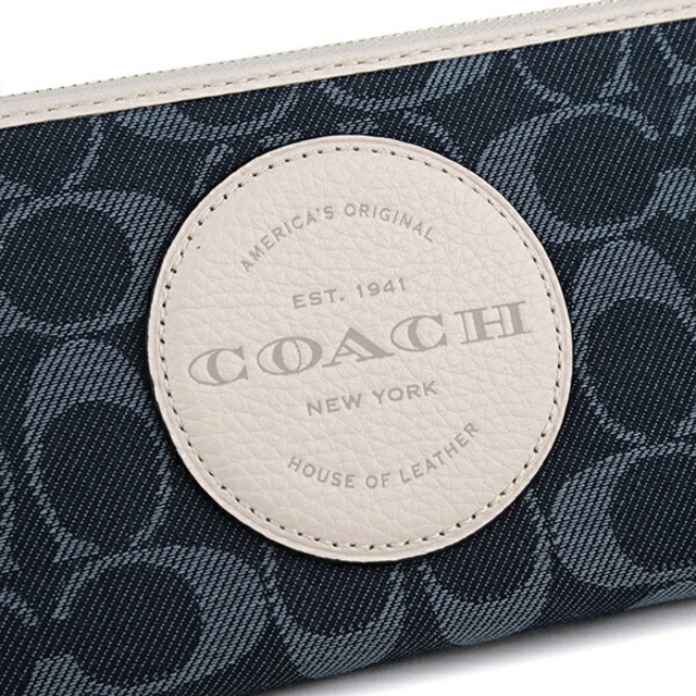 COACH(コーチ)の新品 コーチ COACH 長財布(ラウンドファスナー) デンプシー ラージ フォン ウォレット ブルー 青 レディースのファッション小物(財布)の商品写真