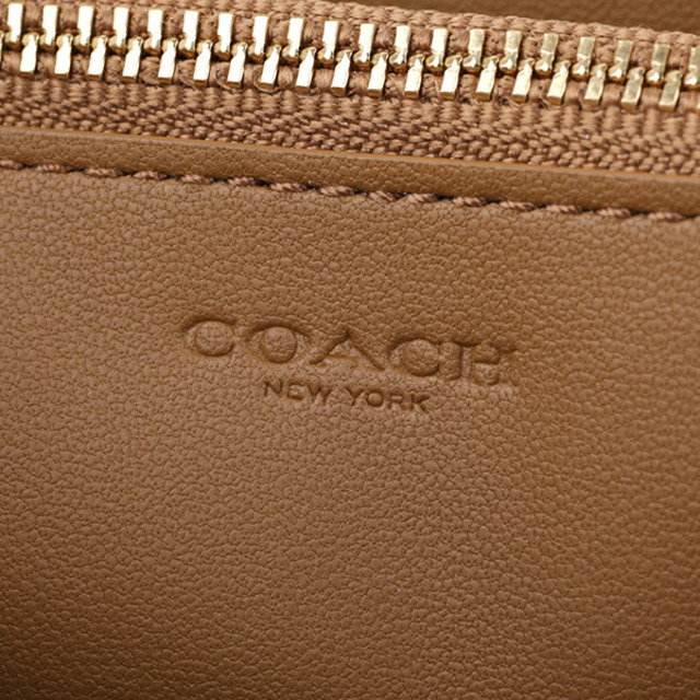 新品 コーチ COACH 長財布(ラウンドファスナー) レザー パーフォレーテッド ロング ジップ アラウンド ホワイト 白レザーファスナー式開閉内側