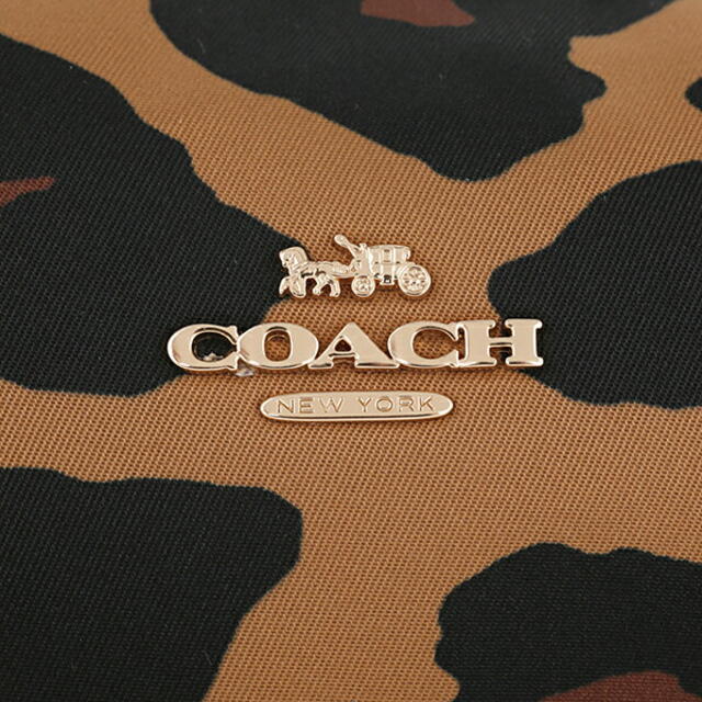 COACH(コーチ)の新品 コーチ COACH ポーチ スモール ボクシー コスメティックケース ベージュ レディースのファッション小物(ポーチ)の商品写真