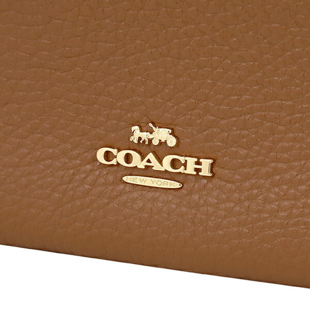 COACH(コーチ)の新品 コーチ COACH 長財布 DOUBLE ZIP WALLET ブラウン 茶 ゴールド レディースのファッション小物(財布)の商品写真