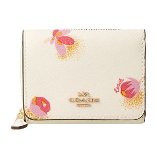 コーチ(COACH)の新品 コーチ COACH 3つ折り財布 SMALL TRIFOLD WALLET ホワイト 白(財布)