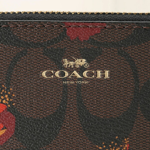 新品 コーチ COACH コインケース ジップ アラウンド コインケース ブラウン 4