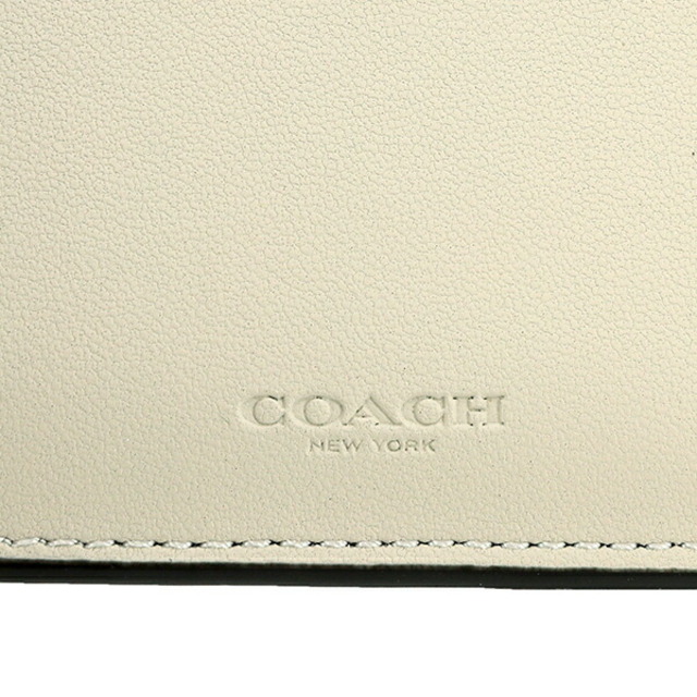 COACH(コーチ)の新品 コーチ COACH 2つ折り財布 3-IN-1 WALLET ホワイト オレンジ メンズのファッション小物(折り財布)の商品写真