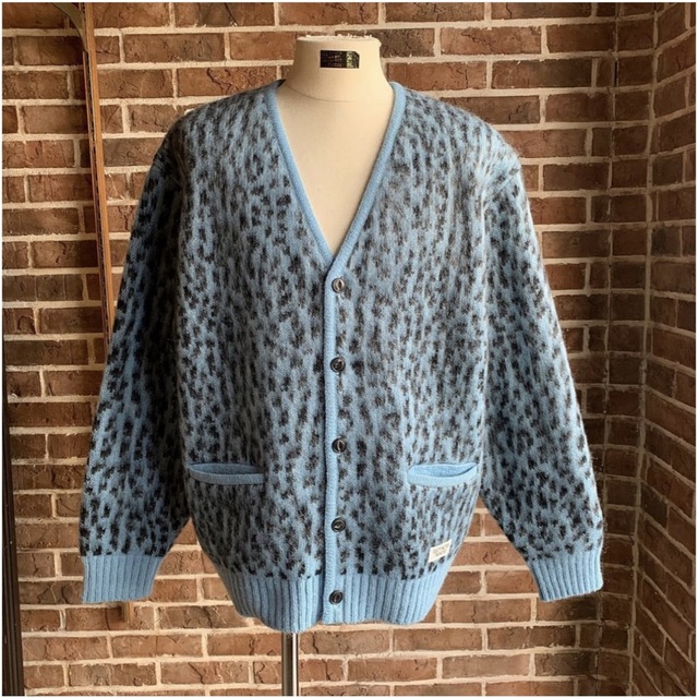 WACKOMARIA MOHAIRKNITJACQUARDCARDIGAN