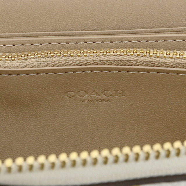 COACH(コーチ)の新品 コーチ COACH 長財布(ラウンドファスナー) ロング ジップ アラウンド ウォレット ホワイト 白 レディースのファッション小物(財布)の商品写真