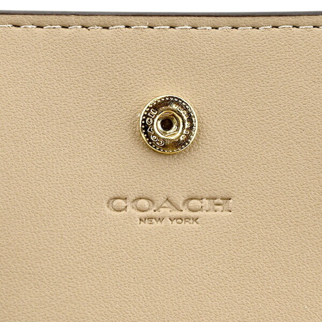 COACH(コーチ)の新品 コーチ COACH 2つ折り財布 SNAP WALLET ホワイト 白 レディースのファッション小物(財布)の商品写真