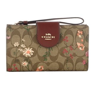 コーチ(COACH)の新品 コーチ COACH 2つ折り財布 テック ウォレット ブラウン 茶(財布)