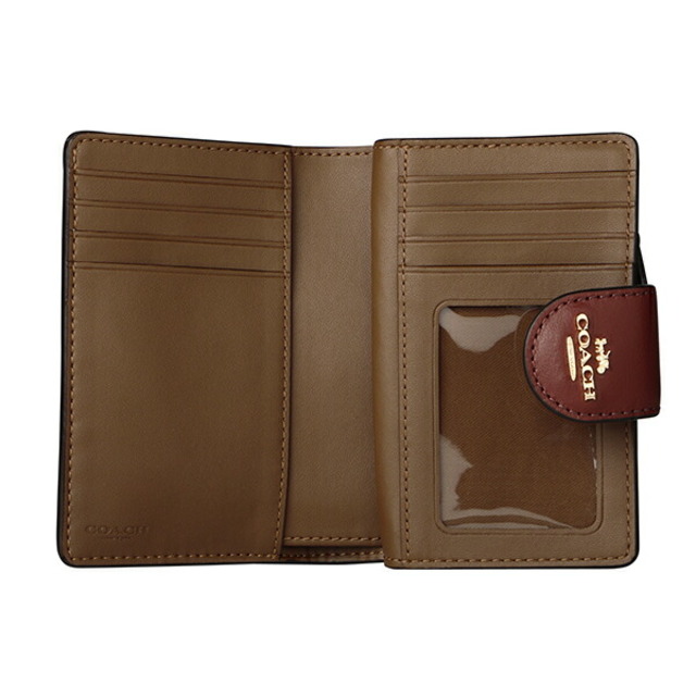 COACH - 新品 コーチ COACH 2つ折り財布 MEDIUM CORNER ZIP WALLET