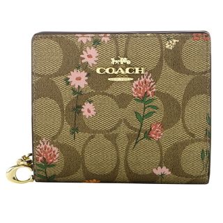 コーチ(COACH)の新品 コーチ COACH 2つ折り財布 スナップウォレット ブラウン 茶(財布)