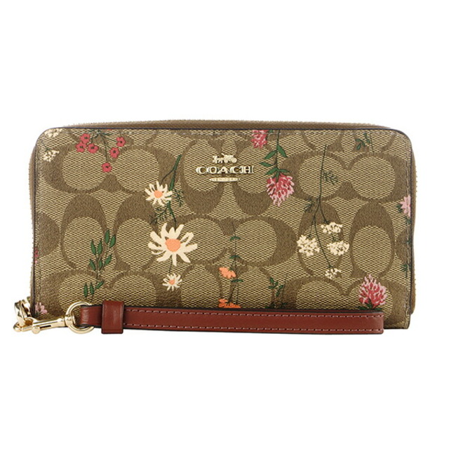 新品 コーチ COACH 長財布(ラウンドファスナー) ロング ジップ アラウンド ウォレット ブラウン 茶 | フリマアプリ ラクマ