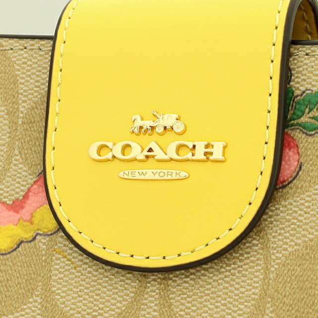 COACH(コーチ)の新品 コーチ COACH 長財布 テック ウォレット ベージュ イエロー レディースのファッション小物(財布)の商品写真