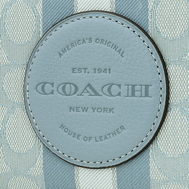 COACH コーチ　長財布　シグネチャー ライトブルー 水色