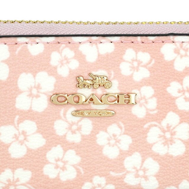 COACH(コーチ)の新品 コーチ COACH 長財布(ラウンドファスナー) ロング ジップ アラウンド ウォレット ピンクマルチ レディースのファッション小物(財布)の商品写真