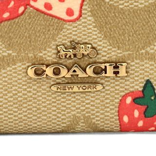 COACH - 新品 コーチ COACH コインケース ストロベリープリント ミニ