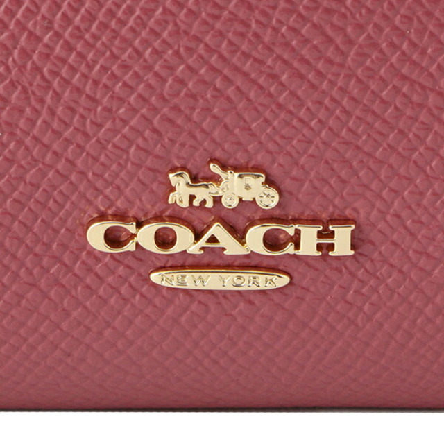 COACH(コーチ)の新品 コーチ COACH 2つ折り財布 ミディアム コーナー ジップ ウォレット ピンク レディースのファッション小物(財布)の商品写真