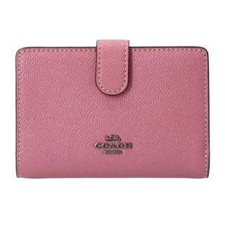 コーチ(COACH)の新品 コーチ COACH 2つ折り財布 ミディアム コーナージップ ウォレット ピンク(財布)