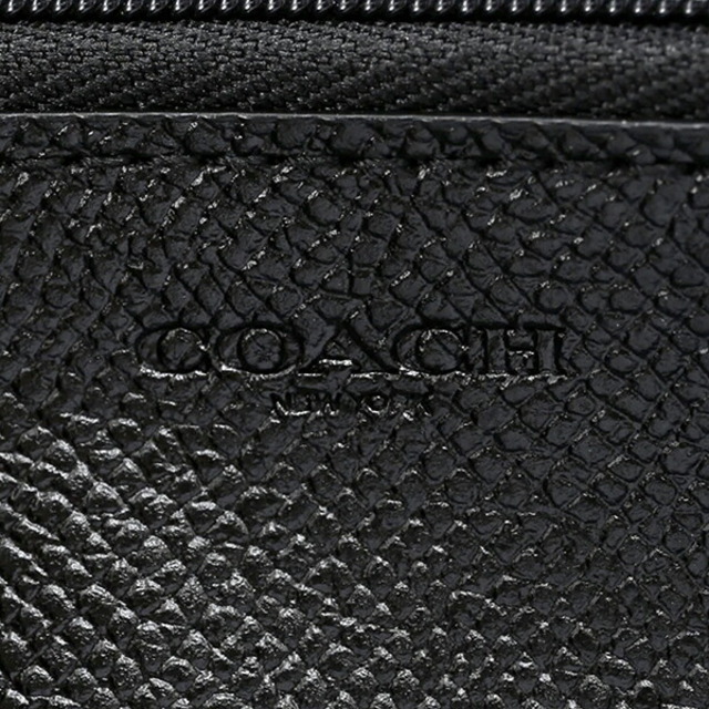 新品 コーチ COACH 長財布(ラウンドファスナー) アコーディオン ジップ ブラック 黒