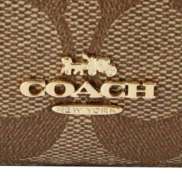 COACH(コーチ)の新品 コーチ COACH 2つ折り財布 ミディアム コーナー ジップ ウォレット カーキ レディースのファッション小物(財布)の商品写真