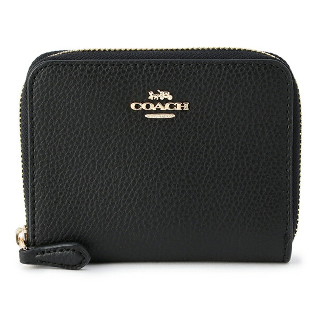 COACH(コーチ)の新品 コーチ COACH 2つ折り財布 スモール ジップ アラウンド ウォレット ブラック 黒 レディースのファッション小物(財布)の商品写真