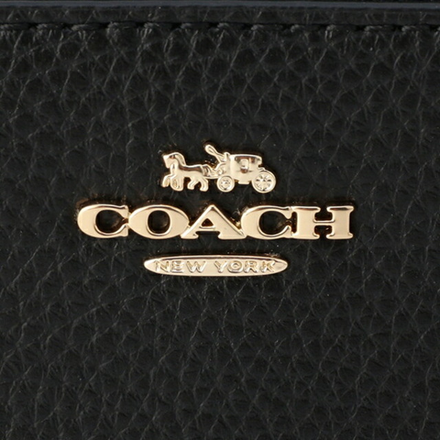 COACH(コーチ)の新品 コーチ COACH 2つ折り財布 スモール ジップ アラウンド ウォレット ブラック 黒 レディースのファッション小物(財布)の商品写真