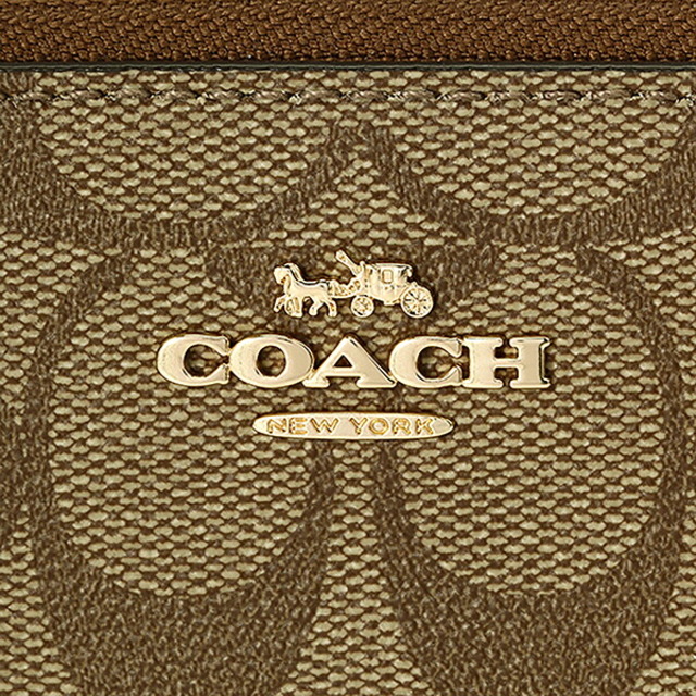 COACH(コーチ)の新品 コーチ COACH 長財布 L ジップウォレット カーキ レディースのファッション小物(財布)の商品写真