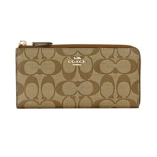 コーチ(COACH)の新品 コーチ COACH 長財布 L ジップウォレット カーキ(財布)