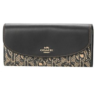 コーチ(COACH)の新品 コーチ COACH 長財布 ウォレット ブラック 黒(財布)