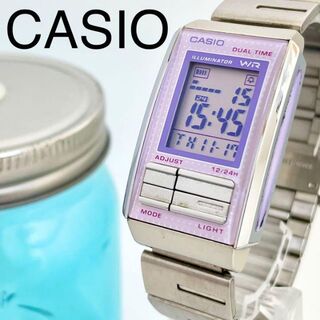 CASIO - 529 CASIO カシオ時計　デジタル時計　メンズ腕時計　レディース腕時計　紫