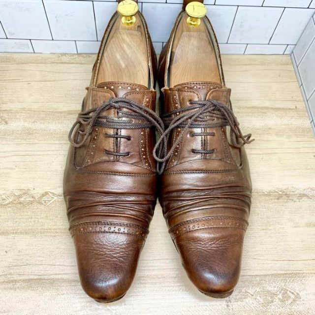 アルフレッドバニスター　ブーツ　ブラウン　27 ビジネスシューズ　革靴