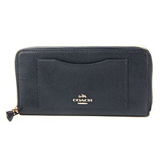 コーチ(COACH)の新品 コーチ COACH 長財布(ラウンドファスナー) アコーディオン ジップ アラウンド ネイビー 紺(財布)