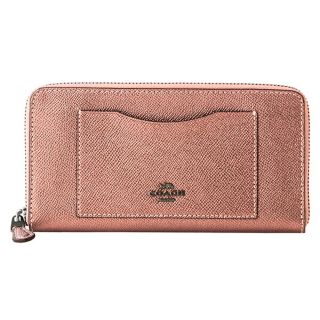 コーチ(COACH)の新品 コーチ COACH 長財布(ラウンドファスナー) アコーディオン ジップ ピンク(財布)