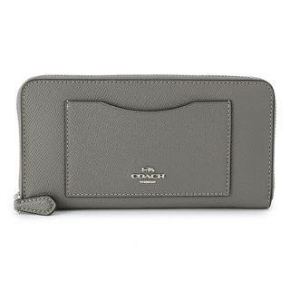 コーチ(COACH)の新品 コーチ COACH 長財布(ラウンドファスナー) アコーディオン ジップ　ウォレット グレー(財布)