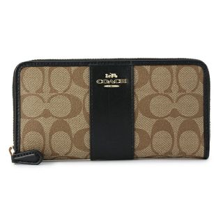 コーチ(COACH)の新品 コーチ COACH 長財布(ラウンドファスナー) アコーディオン ジップ　ウォレット カーキ(財布)